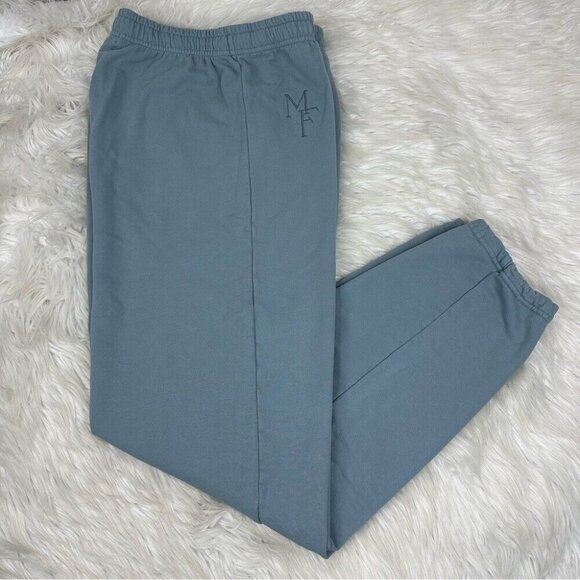 Mayfair NWT Blue This Moment Is More Important Jogger Sweatpants L-XL/W28/L30 - Picture 3 of 13